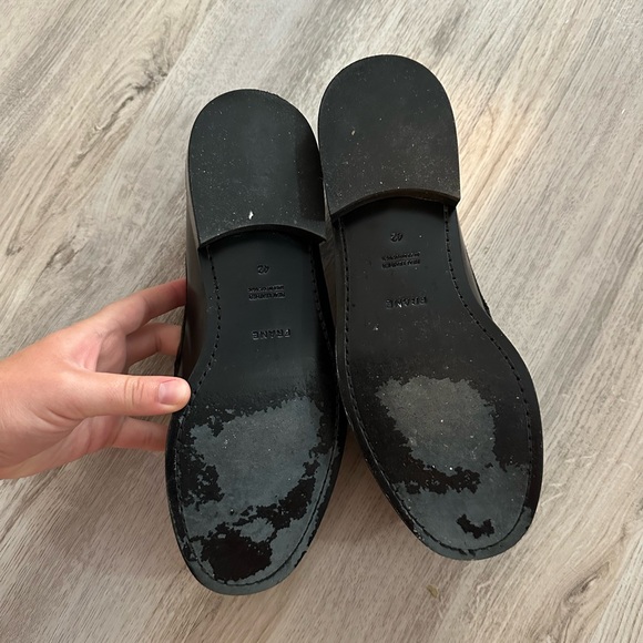 Frame Le Ayana Leather Loafers Black Size 42 - Picture 3 of 3